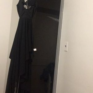 Black high to low  dress